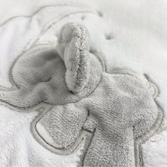 Wendy Bellissimo Baby Blanket Elephant Love You To The Moon Satin Edged 30x40 in - Picture 2 of 8